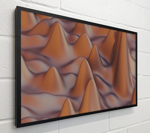 Copper Abstract Waves