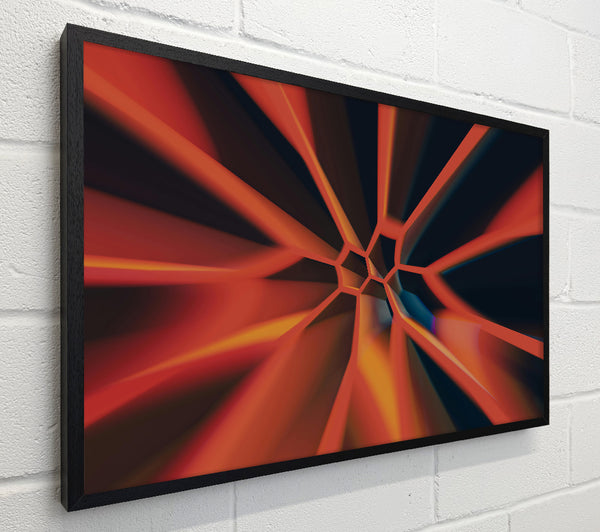 Crimson Geometric Lines