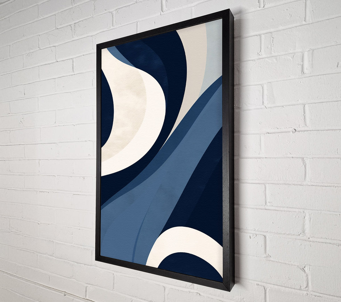  A Canvas Print of Swirls Of Blue Canvas Print