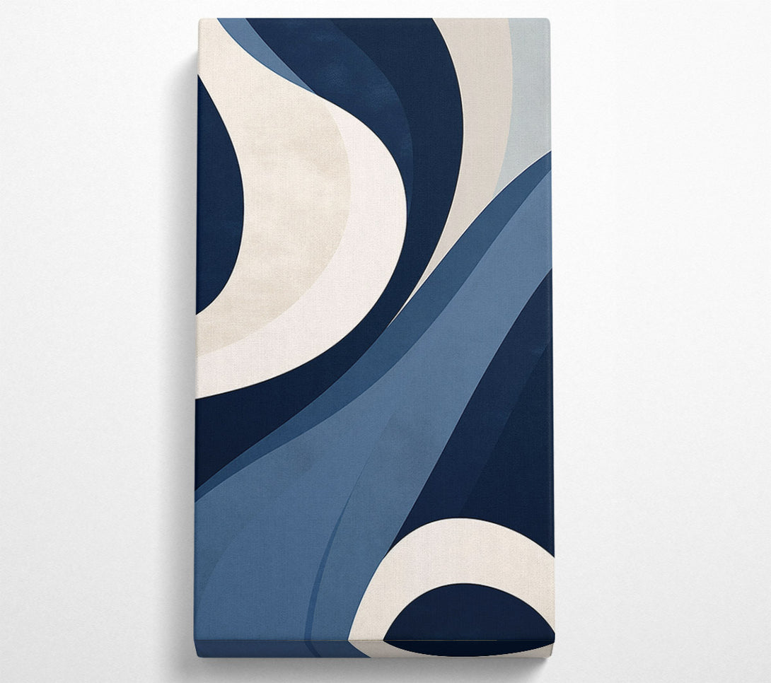  A Canvas Print of Swirls Of Blue Canvas Print