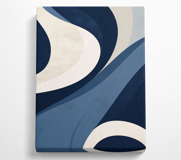  A Canvas Print of Swirls Of Blue Canvas Print