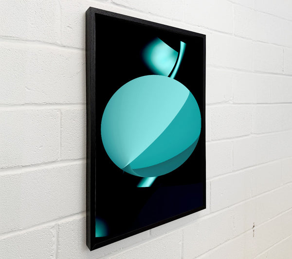 Teal Abstract Sphere