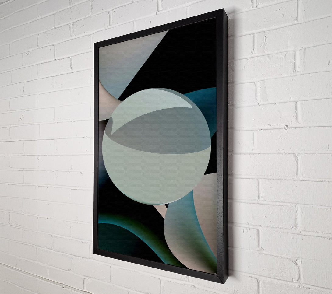  A Canvas Print of Emerald Green Orb Canvas Wall Art