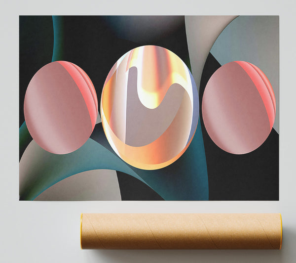 Amber Sphere Dreams Poster