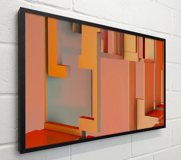 Tangerine Geometric Forms