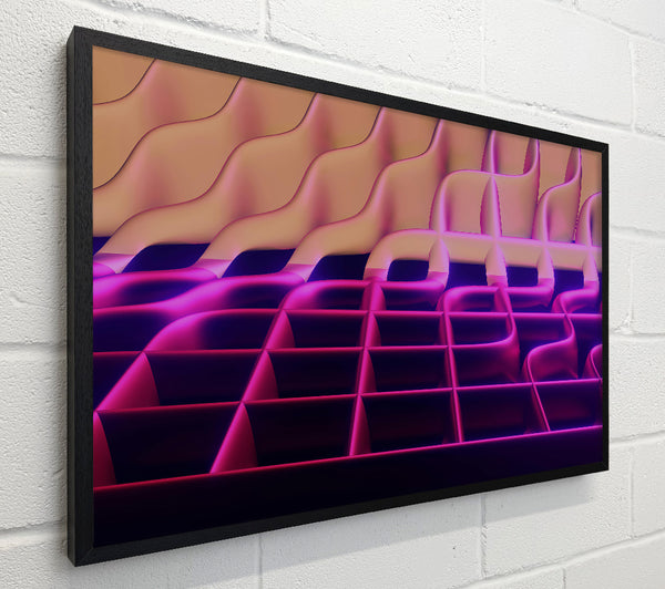 Magenta Grid Shift