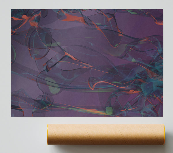 Purple Smoke Dance Giclee Print