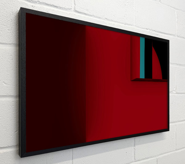 Crimson Geometric Form