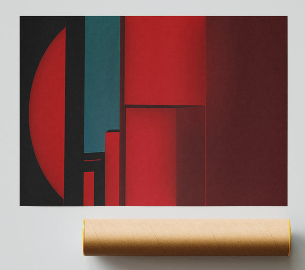 Crimson Recesses Print