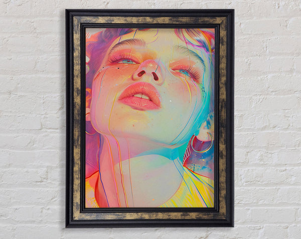 Tears Of Colour Framed Print