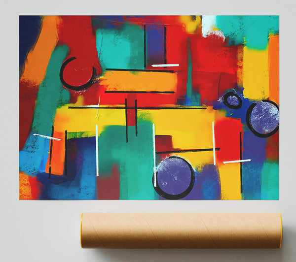 Purple And Yellow Dreamscape Print