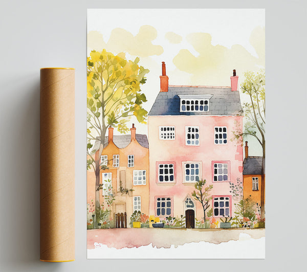 Terraced Houses Giclee Print
