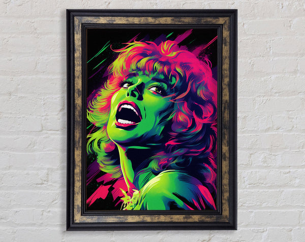 Terrifying Scream Framed Print