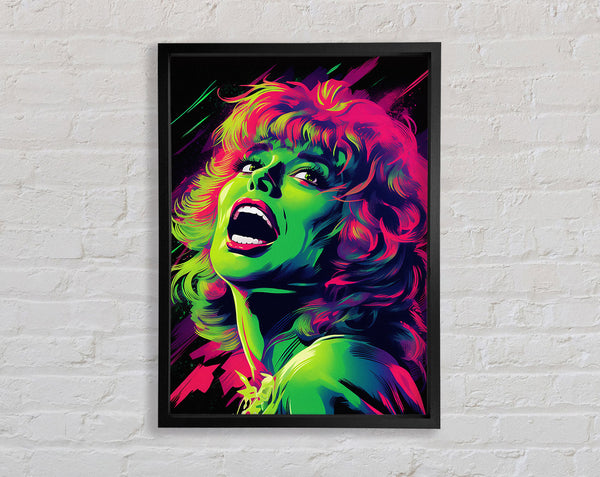 Terrifying Scream Framed Print