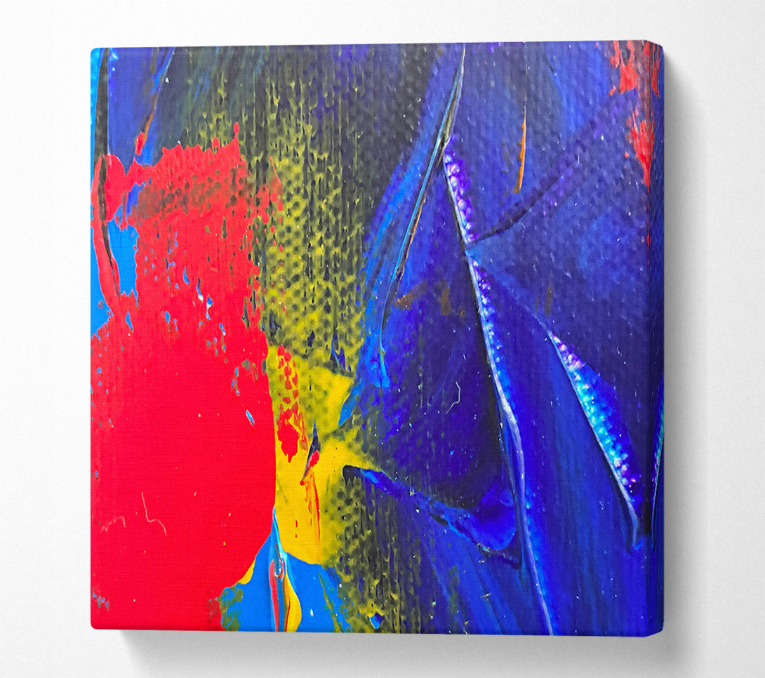  A Canvas Print of Indigo Swirls And Hues Canvas Art