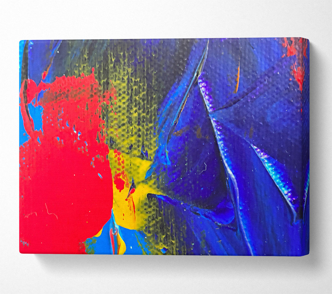  A Canvas Print of Indigo Swirls And Hues Canvas Art
