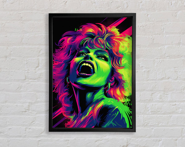 Terrors Of Neon Framed Print