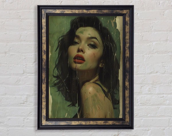 Textbook Woman Framed Print