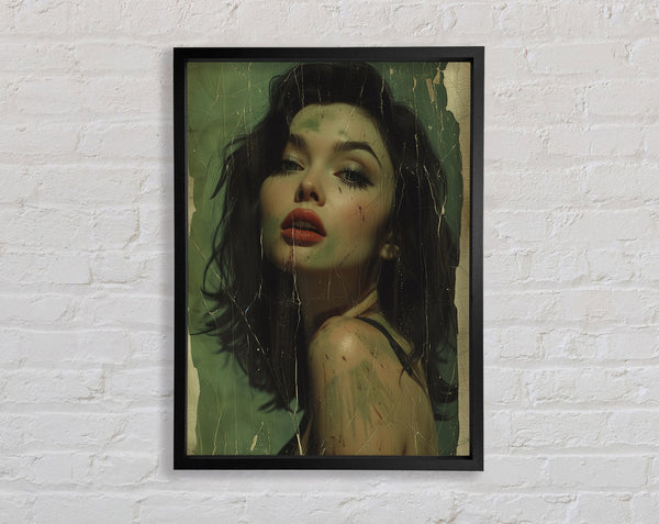 Textbook Woman Framed Print