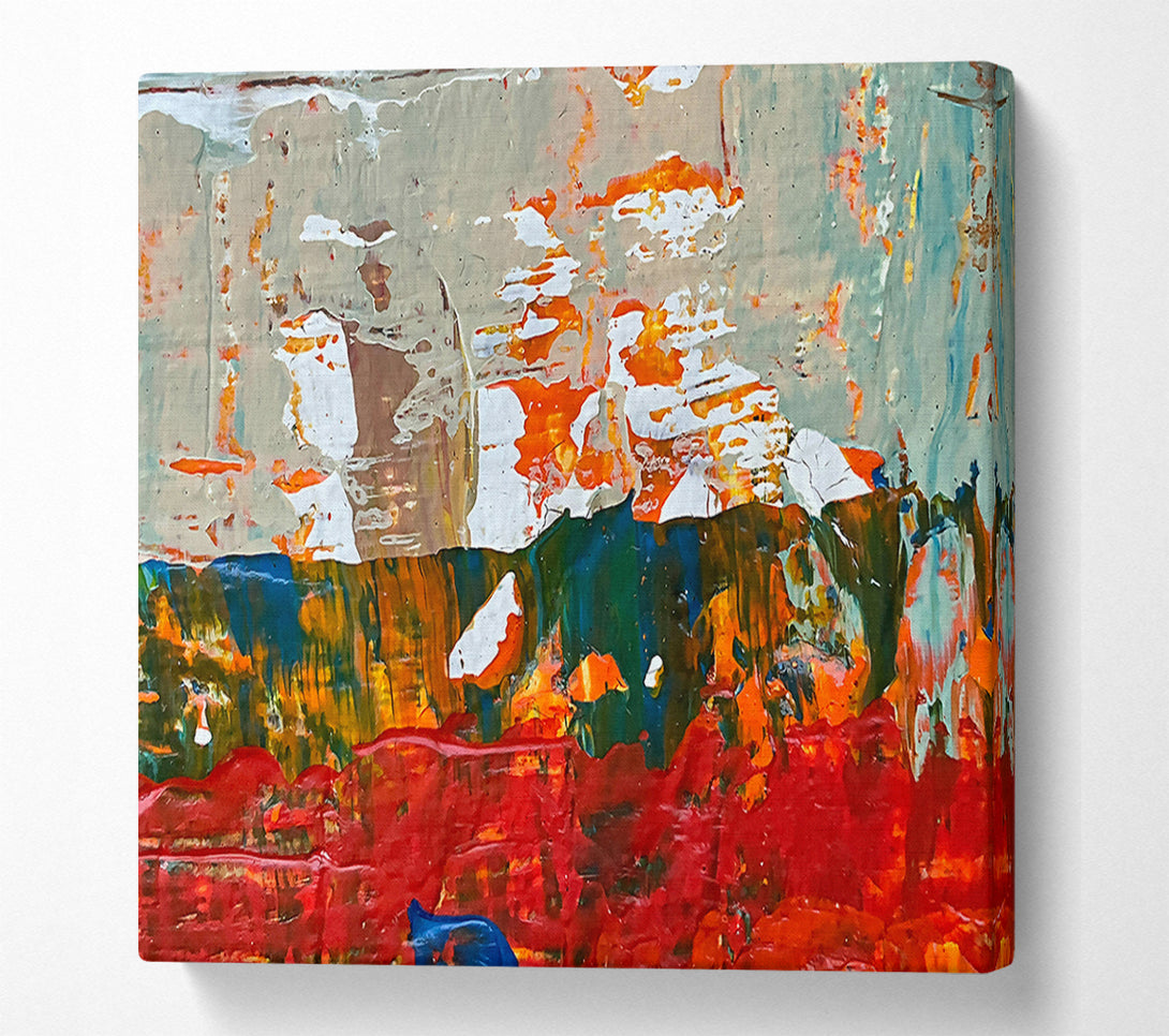  A Canvas Print of Crimson Sunset Layers Canvas Art