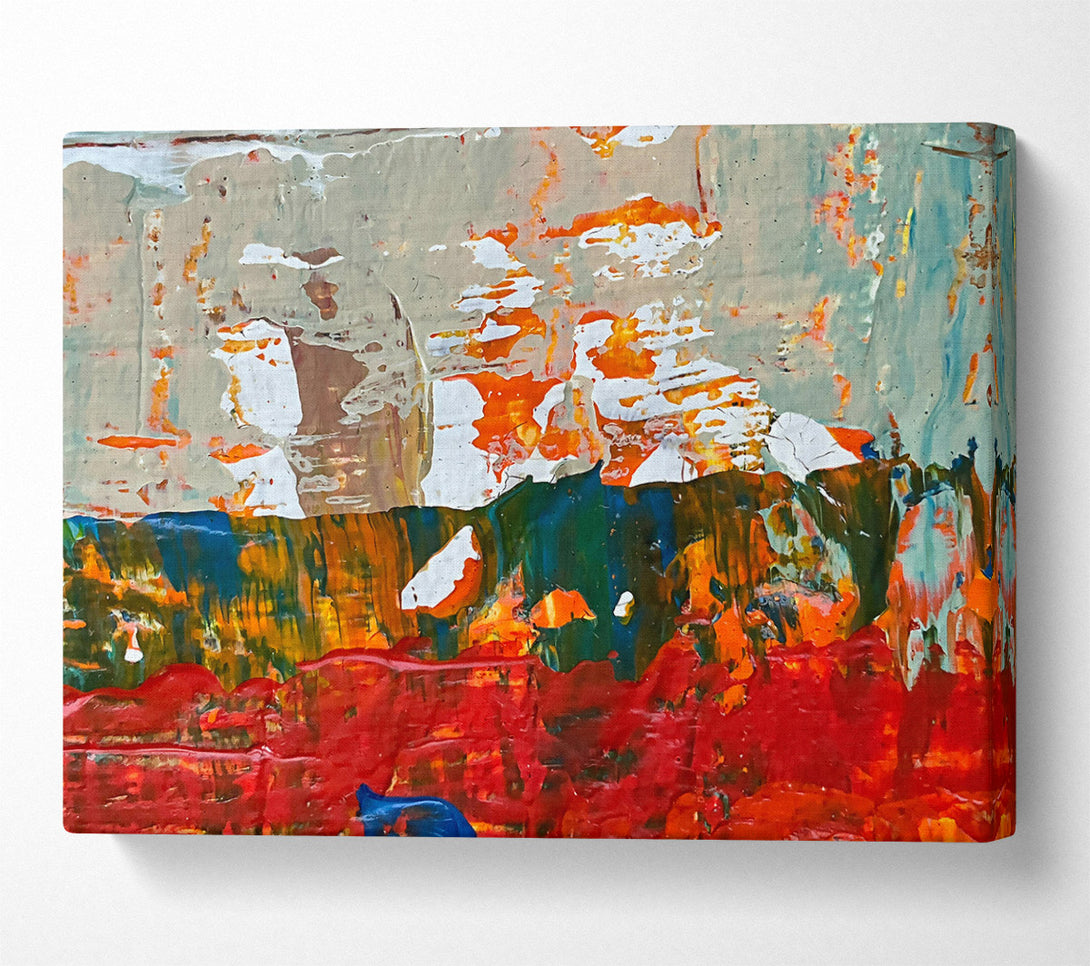  A Canvas Print of Crimson Sunset Layers Canvas Art