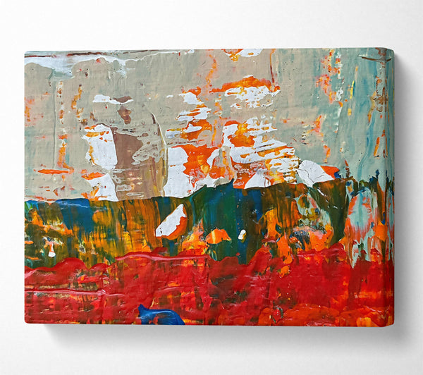  A Canvas Print of Crimson Sunset Layers Canvas Art