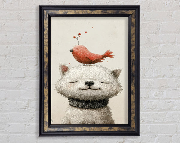 The Bird And The Dog Framed Print