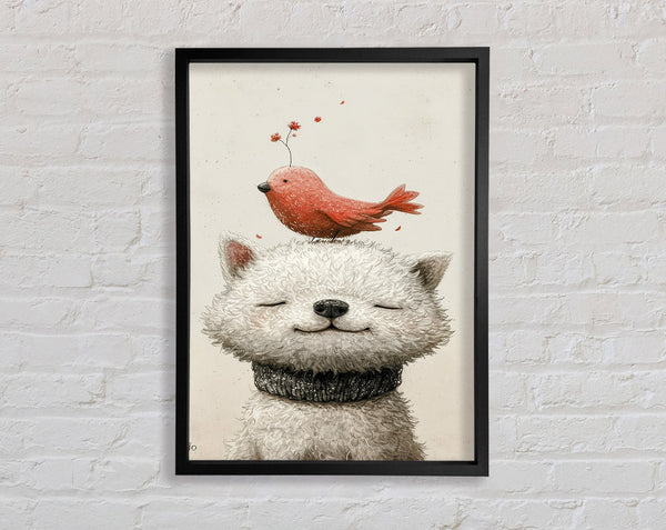 The Bird And The Dog Framed Print