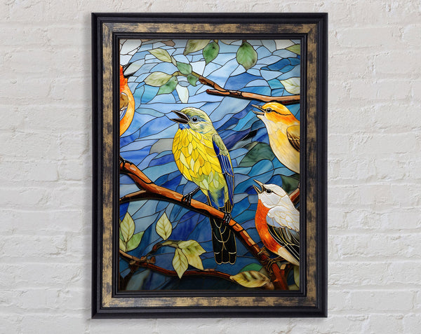 The Birds Of Laughter Framed Print