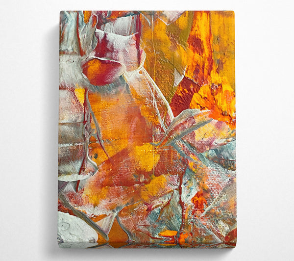  A Canvas Print of Golden Orange Burst Canvas Art
