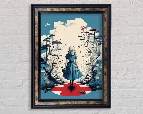 The Blue Wonderland Framed Print