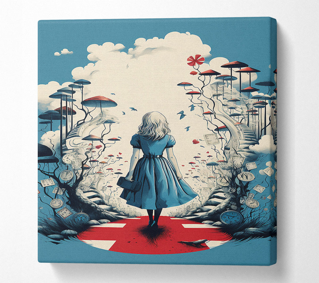  A Canvas Print of The Blue Wonderland Canvas Print