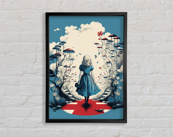 The Blue Wonderland Framed Print