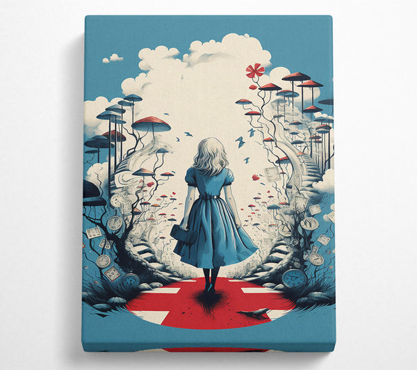  A Canvas Print of The Blue Wonderland Canvas Print