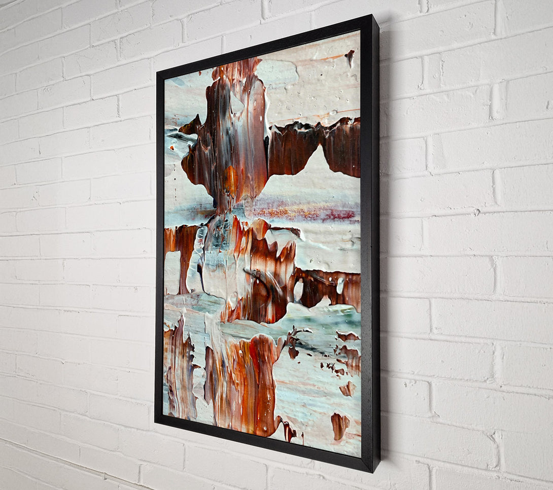  A Canvas Print of Faded Orange Landscape Canvas Print