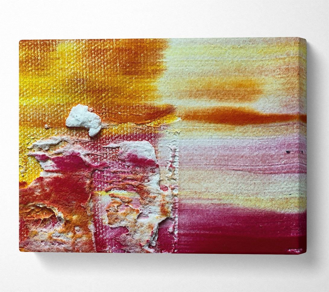  A Canvas Print of Crimson Abstract Lines Canvas Wall Art