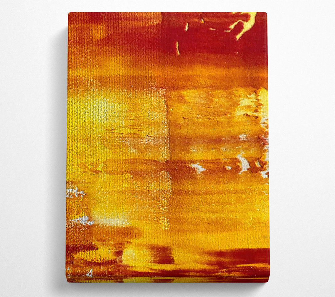  A Canvas Print of Golden Sunset Hues Canvas Wall Art