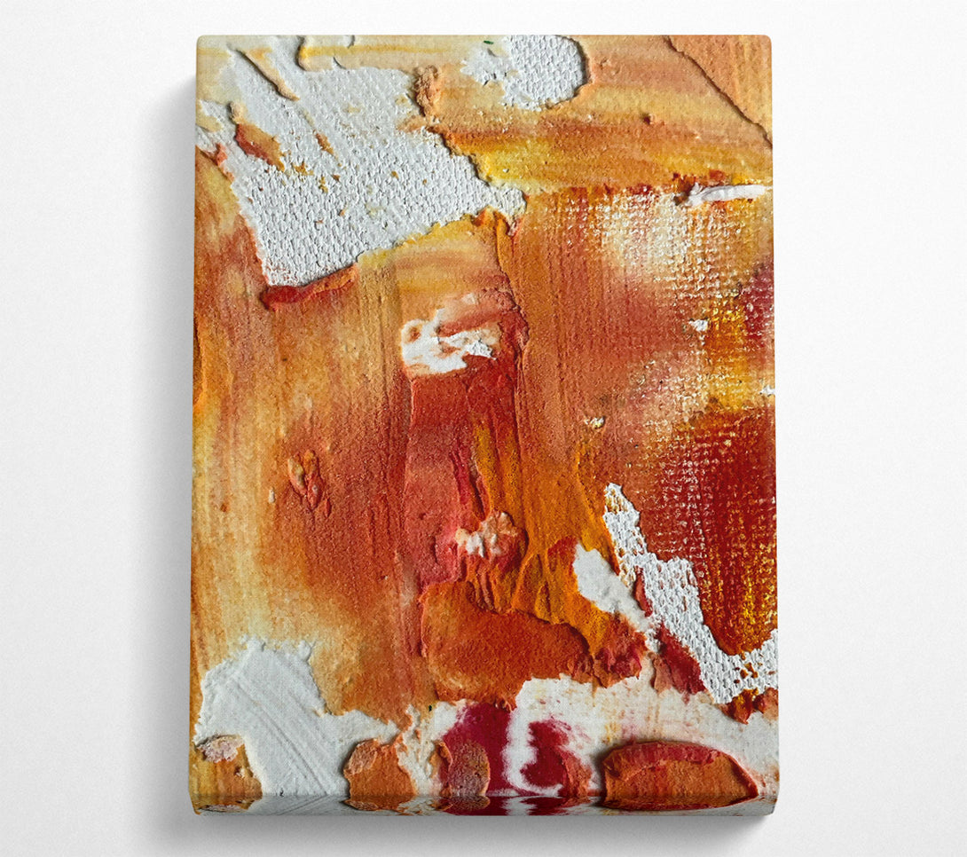  A Canvas Print of Orange Abstract Burst Canvas Art