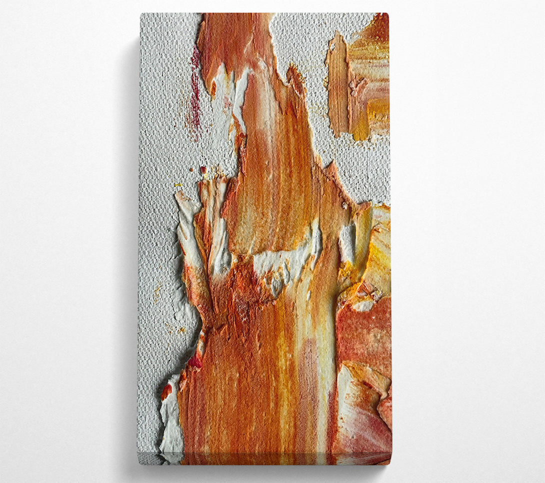  A Canvas Print of Rust & White Flow Canvas Wall Art