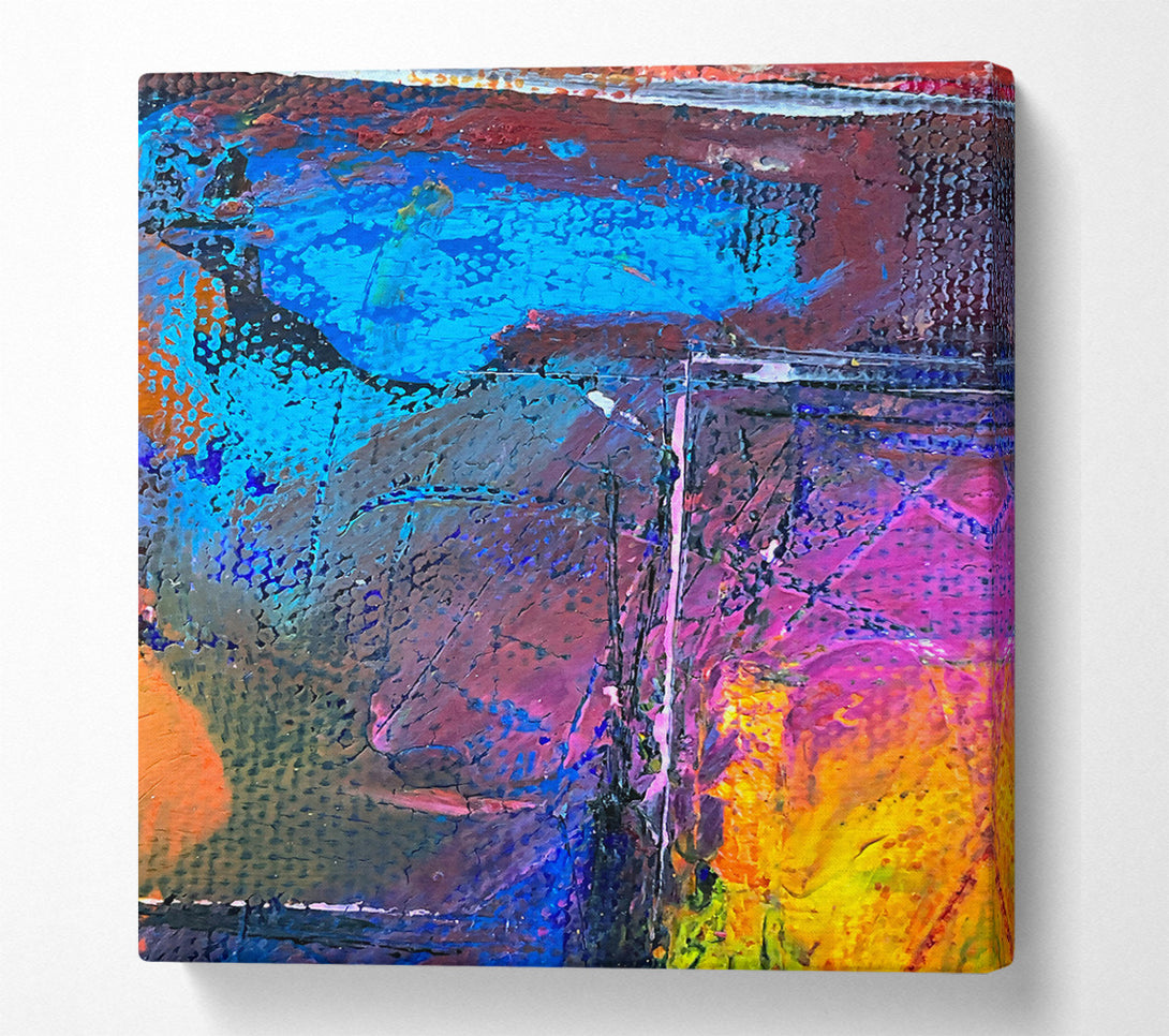  A Canvas Print of Azure And Magenta Hues Canvas Print
