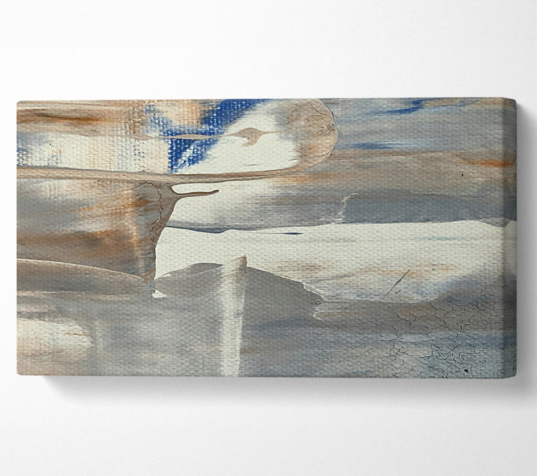  A Canvas Print of White And Brown Abstract Canvas Print