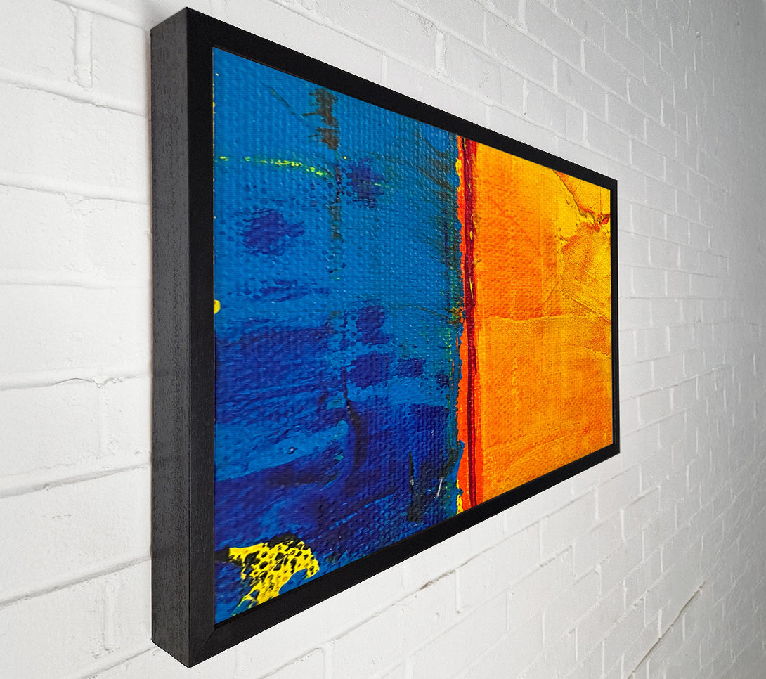  A Canvas Print of Golden Blue Divide Canvas Wall Art
