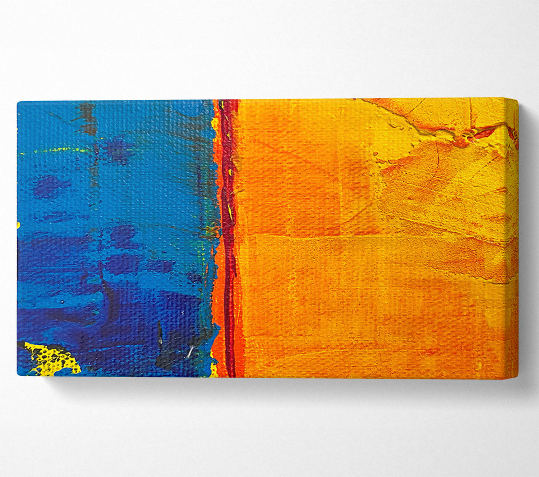  A Canvas Print of Golden Blue Divide Canvas Wall Art