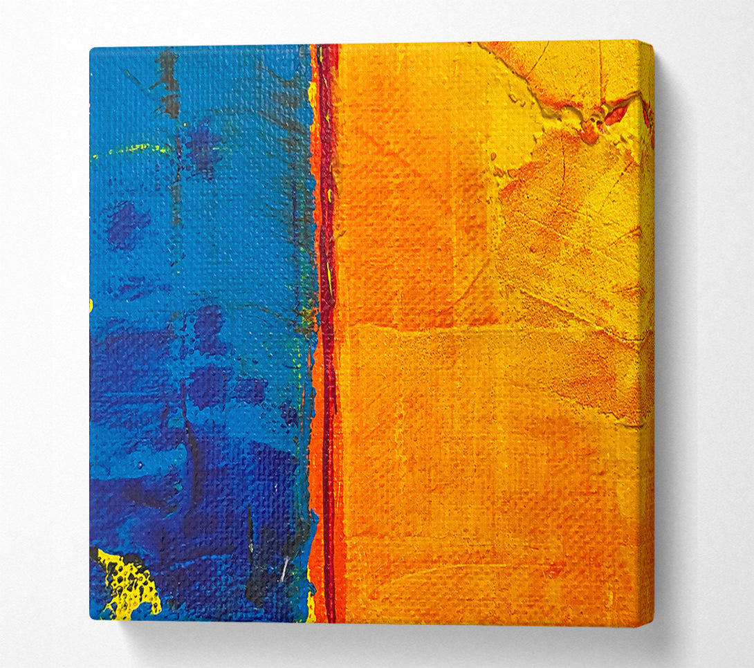  A Canvas Print of Golden Blue Divide Canvas Wall Art