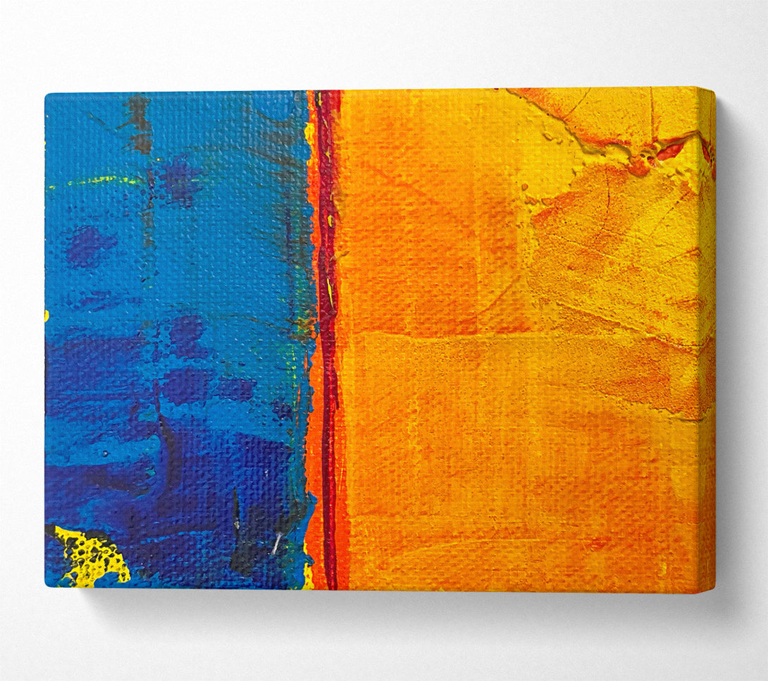  A Canvas Print of Golden Blue Divide Canvas Wall Art