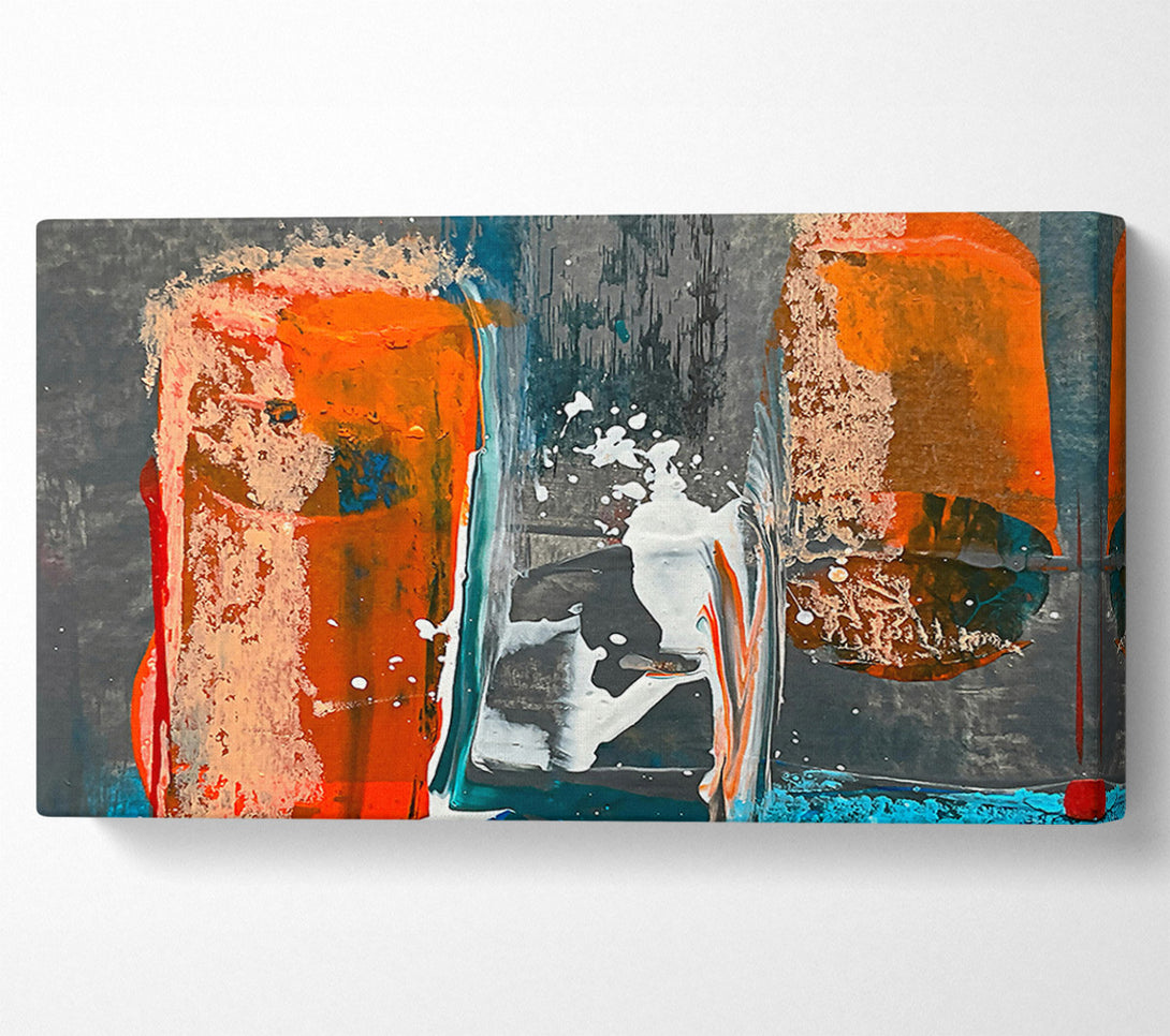  A Canvas Print of Orange Splashes Of Color Canvas Art