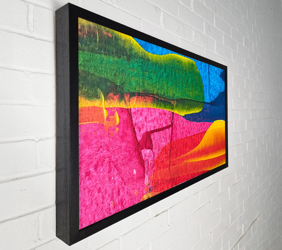  A Canvas Print of Pink Abstract Landscape Canvas Wall Art