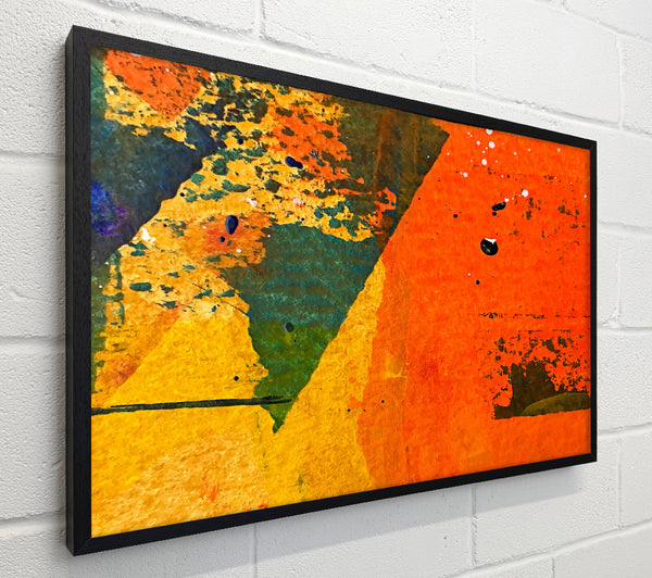 Orange Abstract Splattering