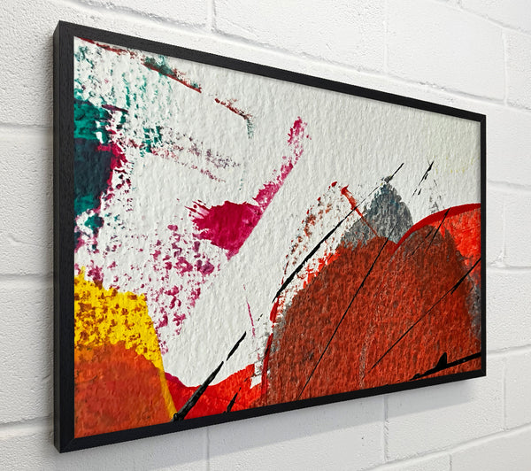 Crimson Abstract Splashes