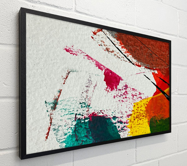 White And Crimson Strokes